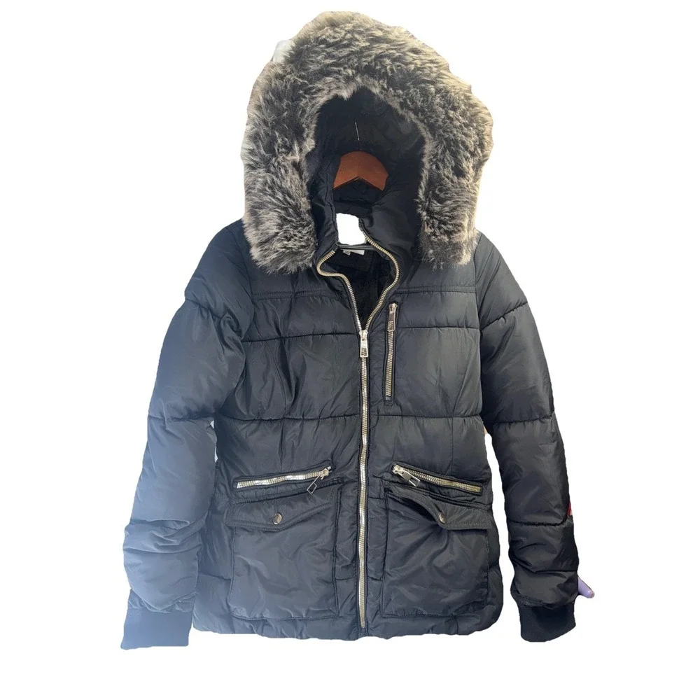 How Dare‎ U Outerwear Puffer Coat Womens 3 XL Black Padded Jacket